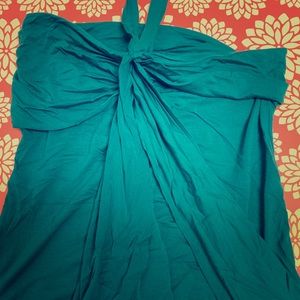 Express tube top with tie wrap around